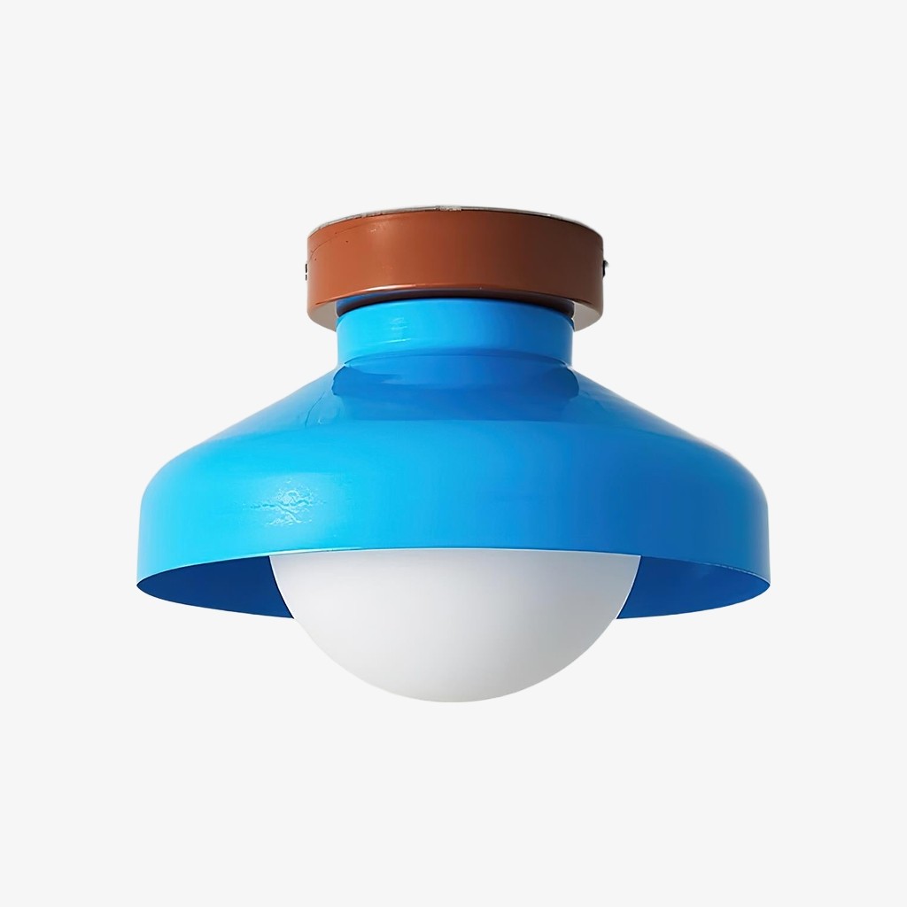 Elystra Modern Glass Ceiling Lamp - Metal Lighting for Living and Bedroom K2099