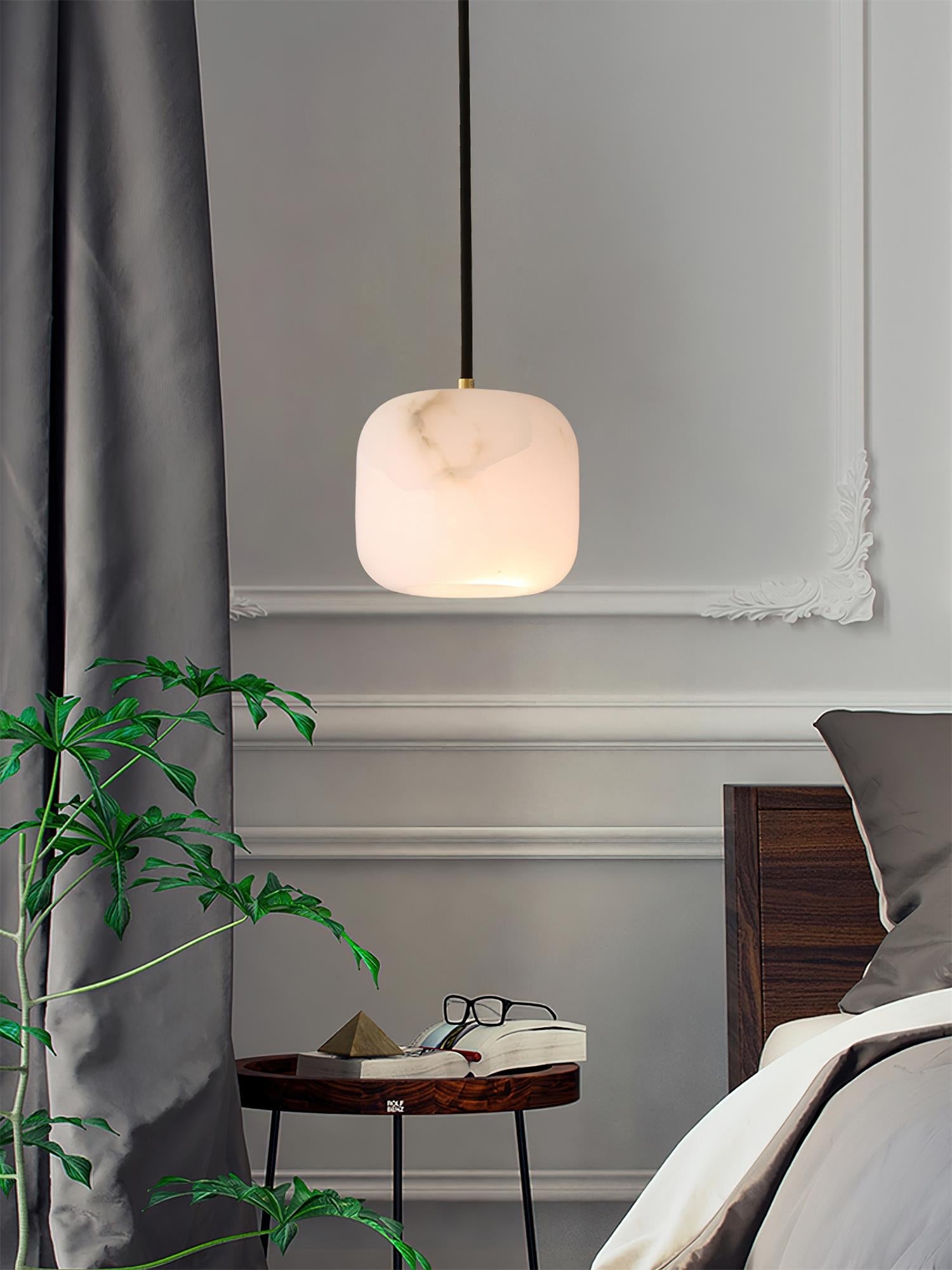 Alabaster Bedside Pendant Light D423