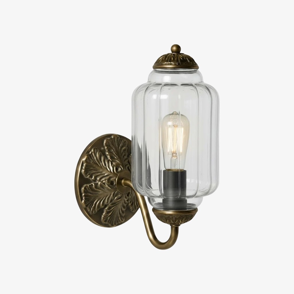 Eloise Elegant Vintage Glass Wall Sconce - Lighting for Bedroom Vanity K1150