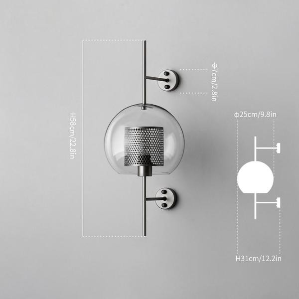 Chiswick Glass Wall Light