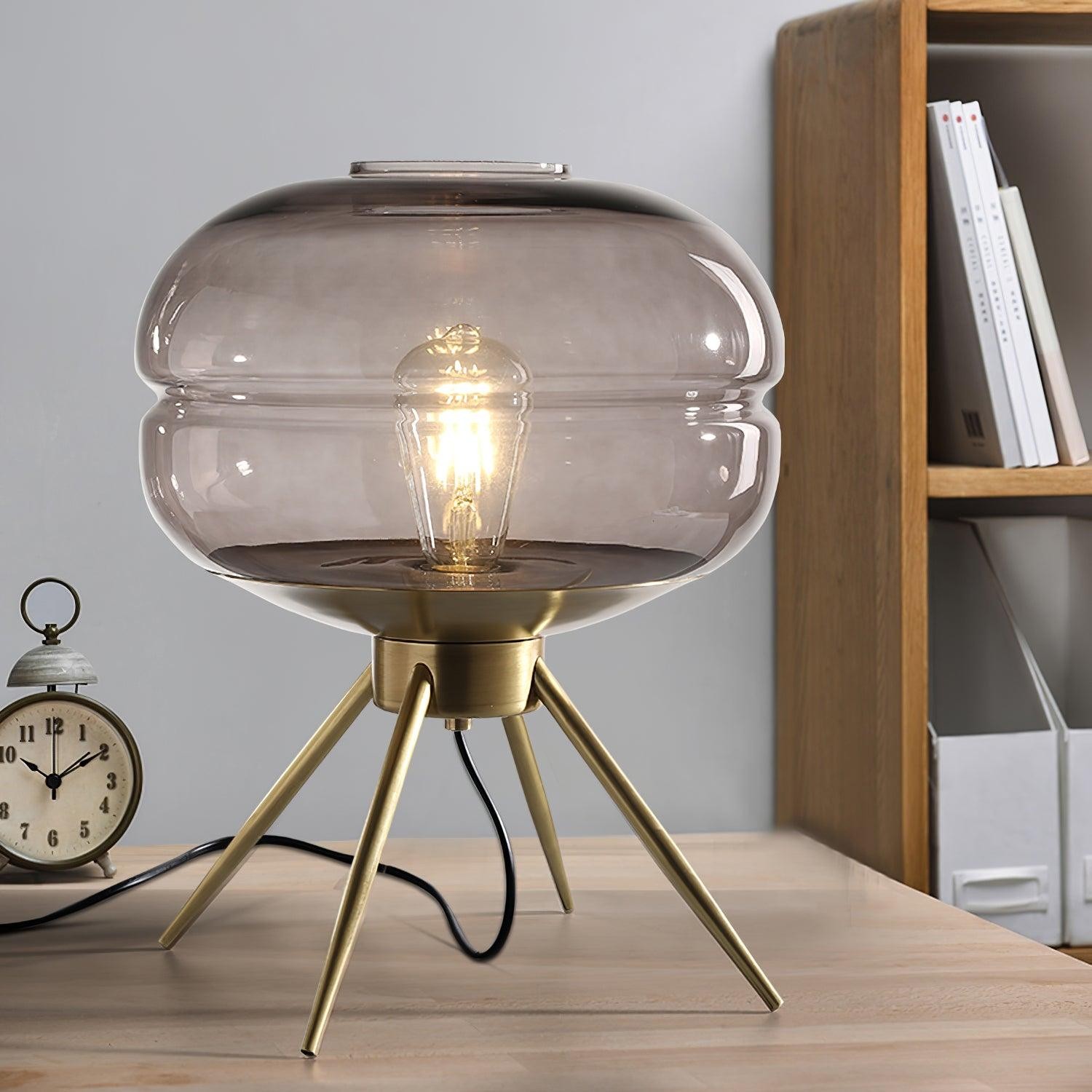 Luxury Personality Colored Glass Cover Tall Table Lamp K515