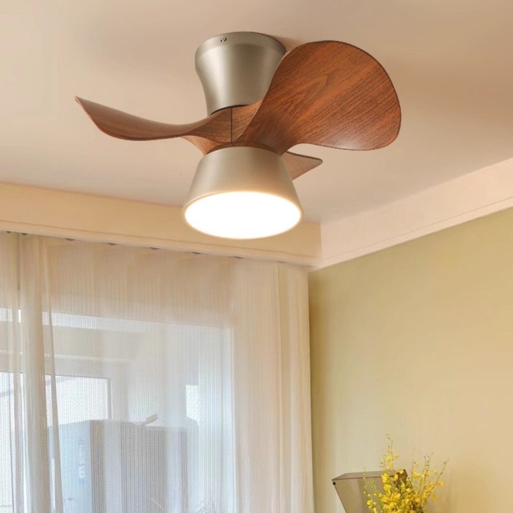 Retro Led Quiet Ceiling Fan Light For Dining Room K1111
