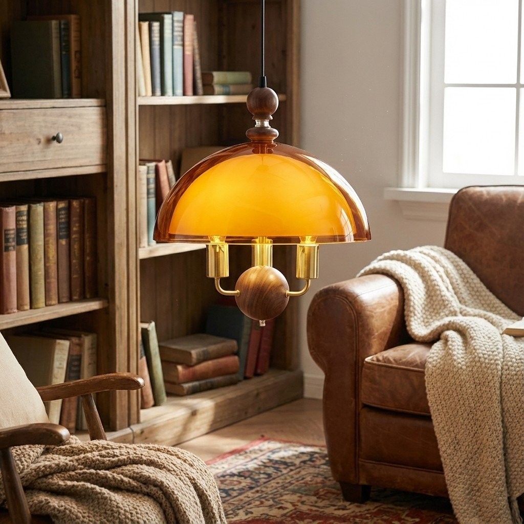 Afterglow Sculptural Sunset Acrylic Pendant Light - Warm Ambient Lighting for Dining Room K2068