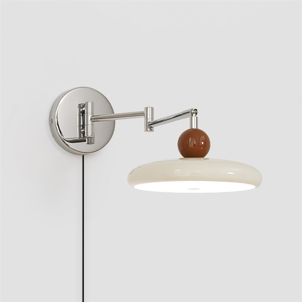 Swing Arm Bedside Plug In Wall Lamp K459