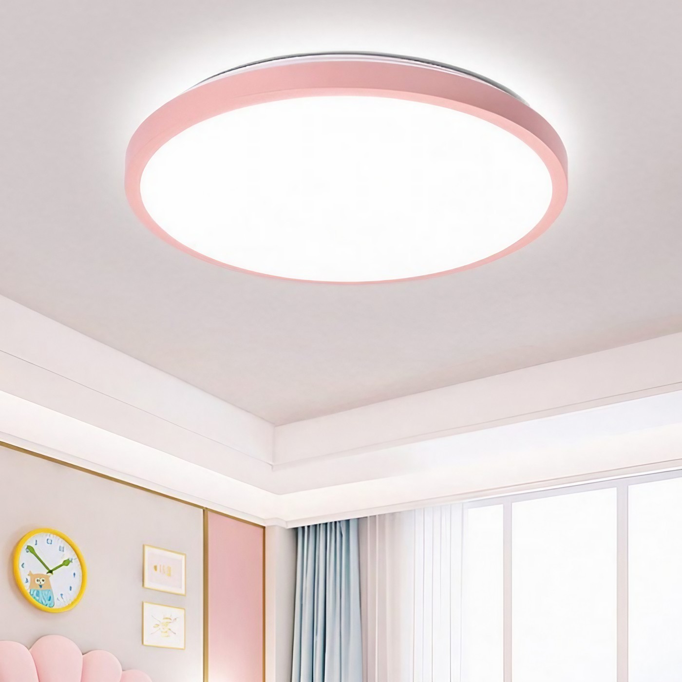 Modern Macaron Disc Flush Mount Ceiling Lamp K781