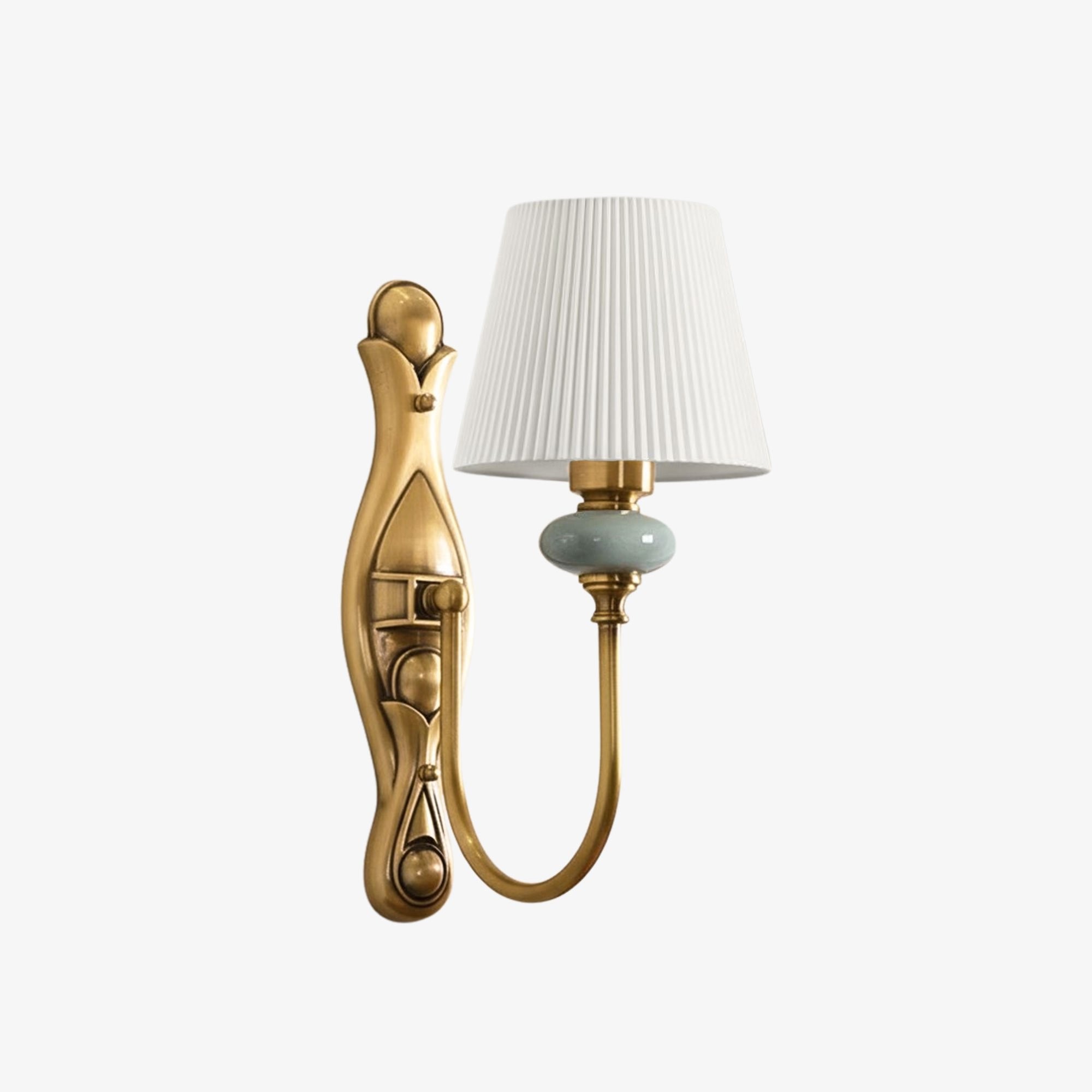 Rowanea Retro Fabric Wall Lamp - Elegant Fixture for Bedroom and Hallway K2214