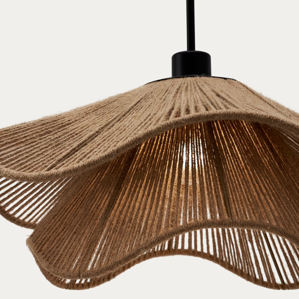 Cape Points Boho Natural Jute Fiber Pendant Light D838