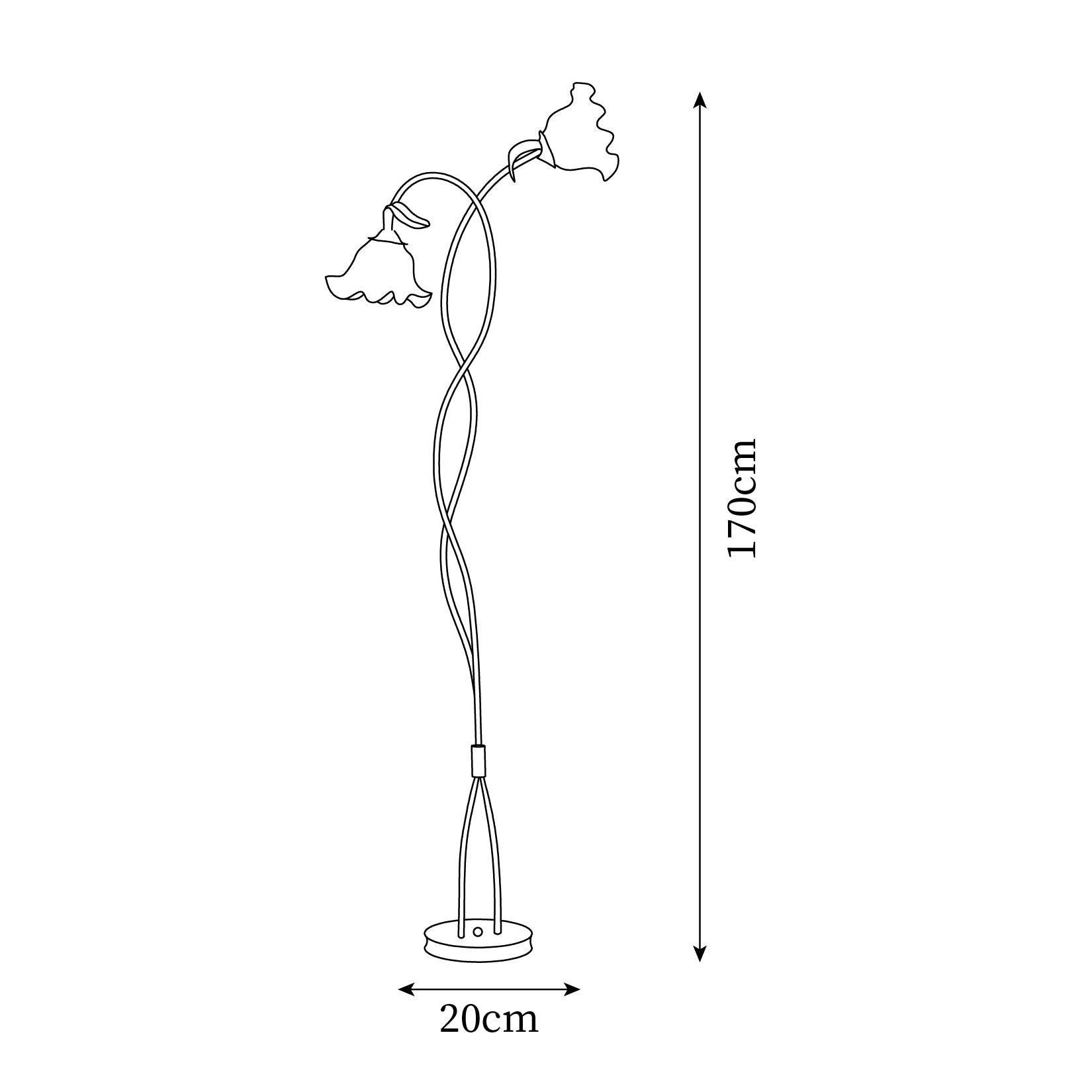 Creative Multi-Head Winding Flower Shape Floor Lamp K286