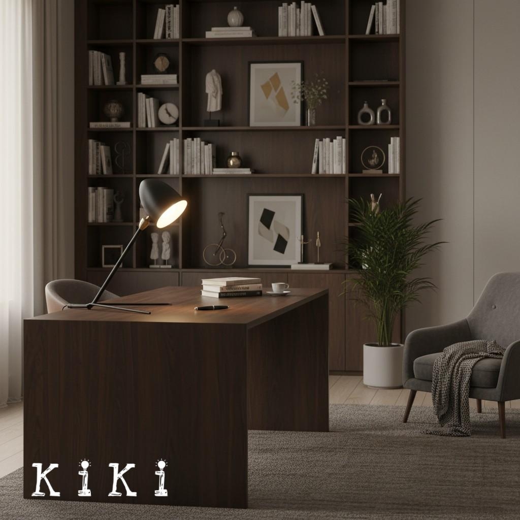 Compact Tripod Metal Table Lamp - Modern Nordic Lighting for for Office
