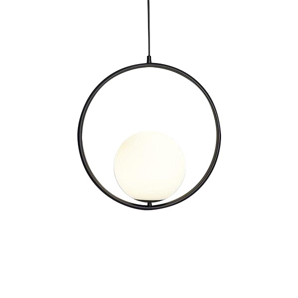 Minimalist Mila Pendant Lamp - Oval Hanging Light for Bedroom Bedside