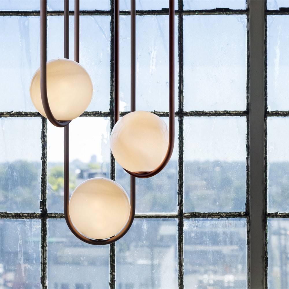 Minimalist Mila Pendant Lamp - Oval Hanging Light for Bedroom Bedside