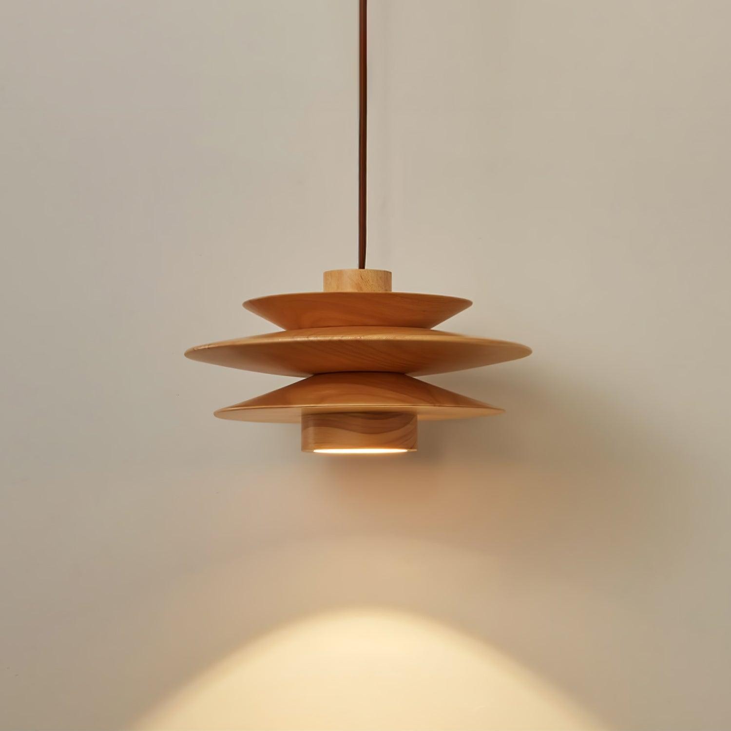 Multi Tiered Disc Pendant Lamp K299