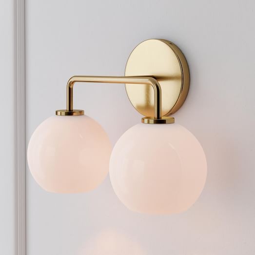Selvion Artistic Globe Sconce Light - Handcrafted Glass Sculptural Wall Fixture K1158