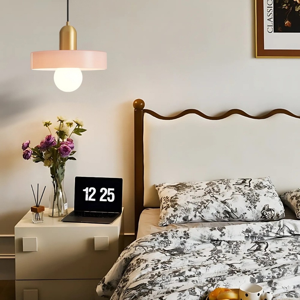 Classic Morandi Brass Disc Orb Pendant Light K928
