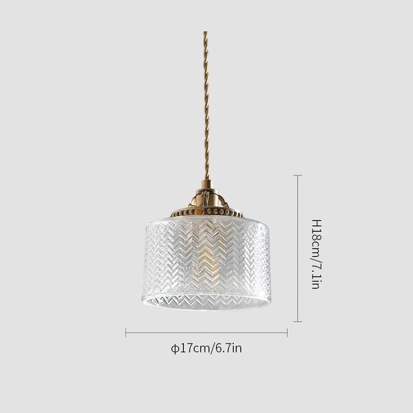 Clear glass pendant lights series