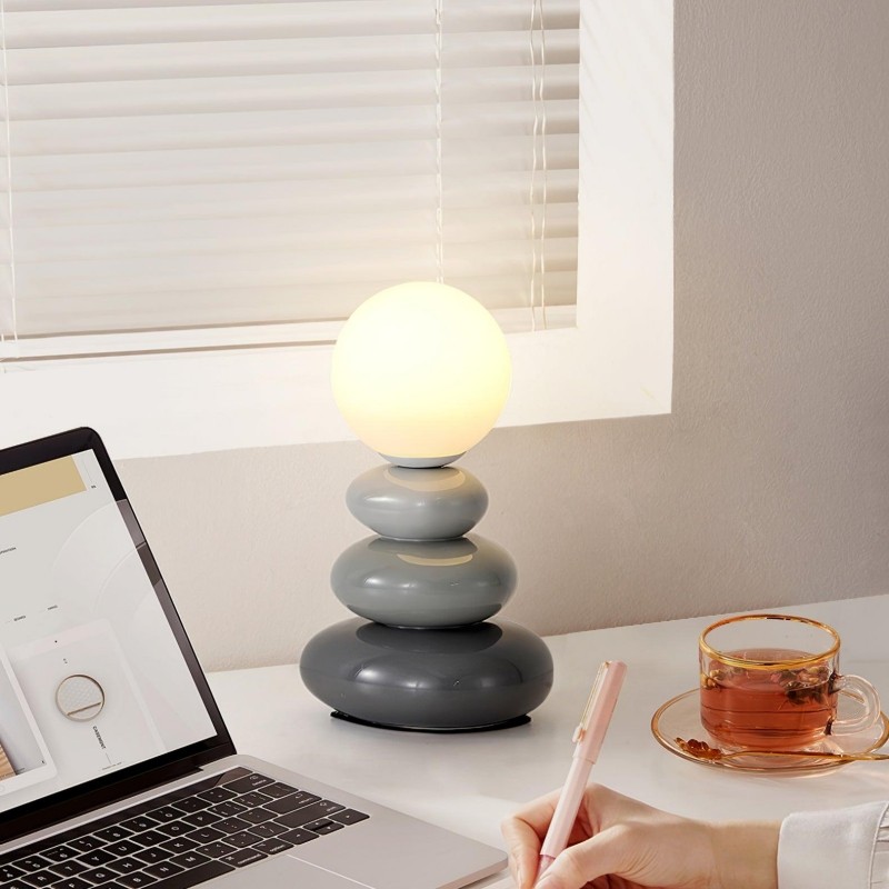 Creative Stacked Stone Ceramic Table Light K156