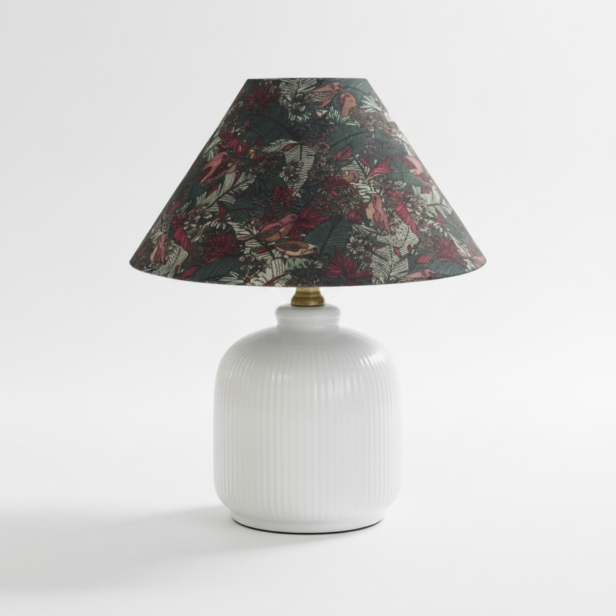 Evergreen Floral Table Lamp D327