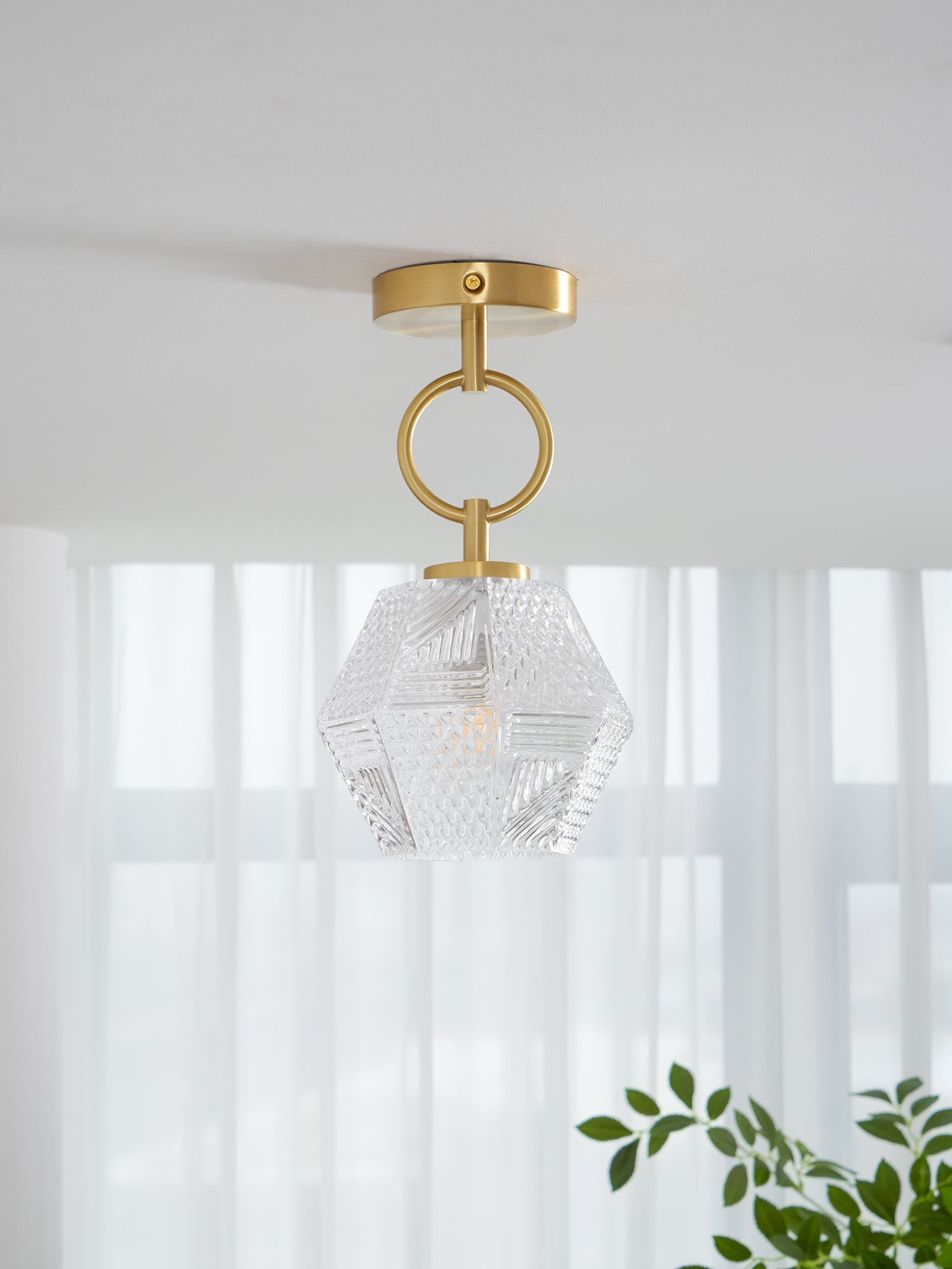 Diamond Cut Art Deco Ceiling Light K1006