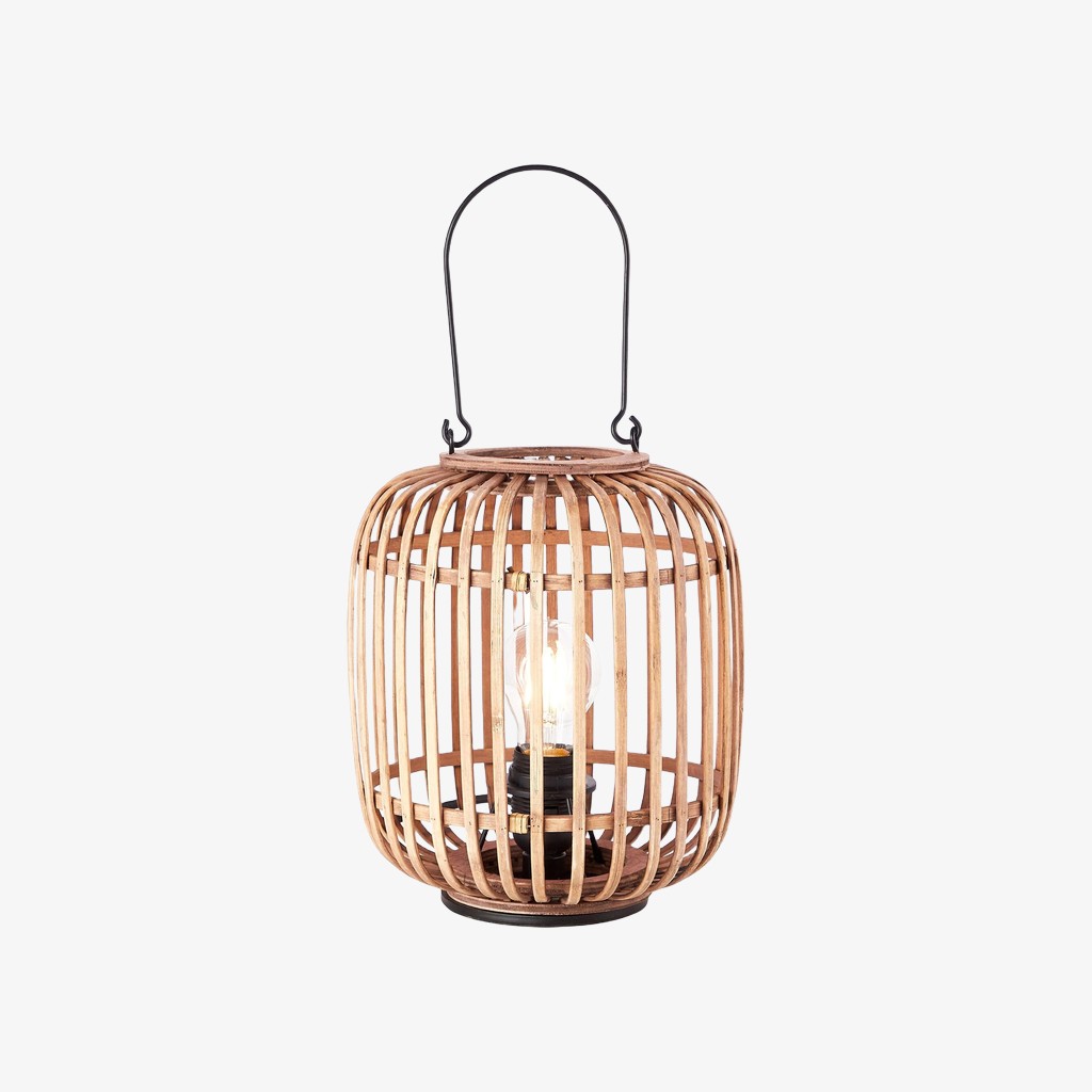 Yumeko Ambient Table Lamp - Open Bamboo Cage Design Stylish and Eco Friendly K1958