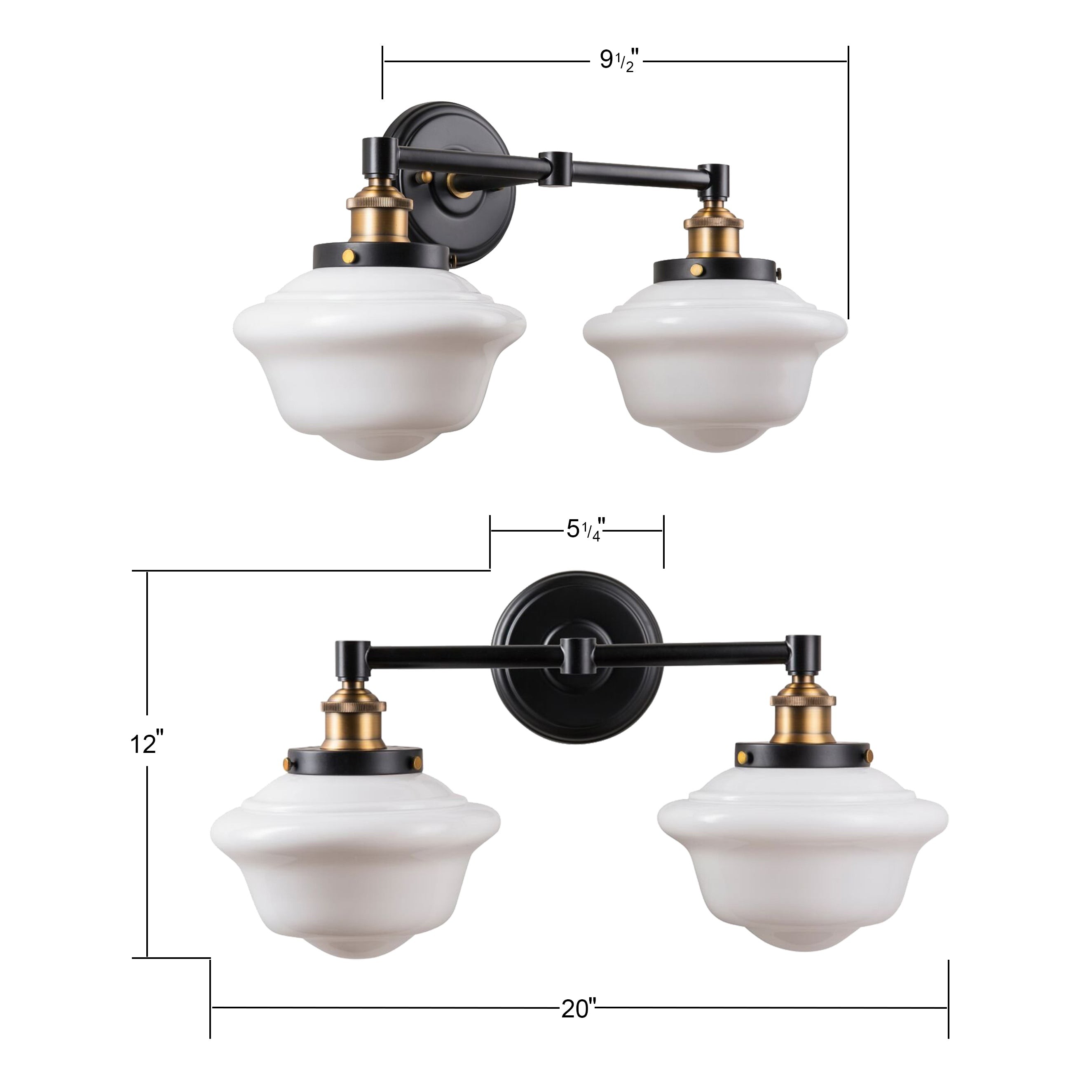 Lavagna Industrial Bathroom Vanity Light K1211