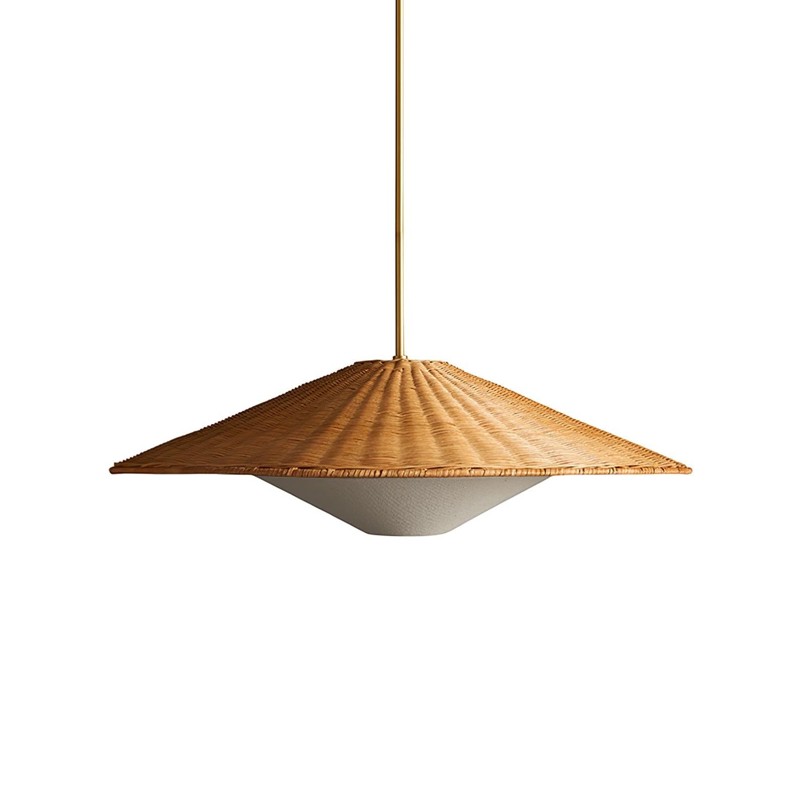 Rattan Hat Pendant Light Suitable For Living Room K612