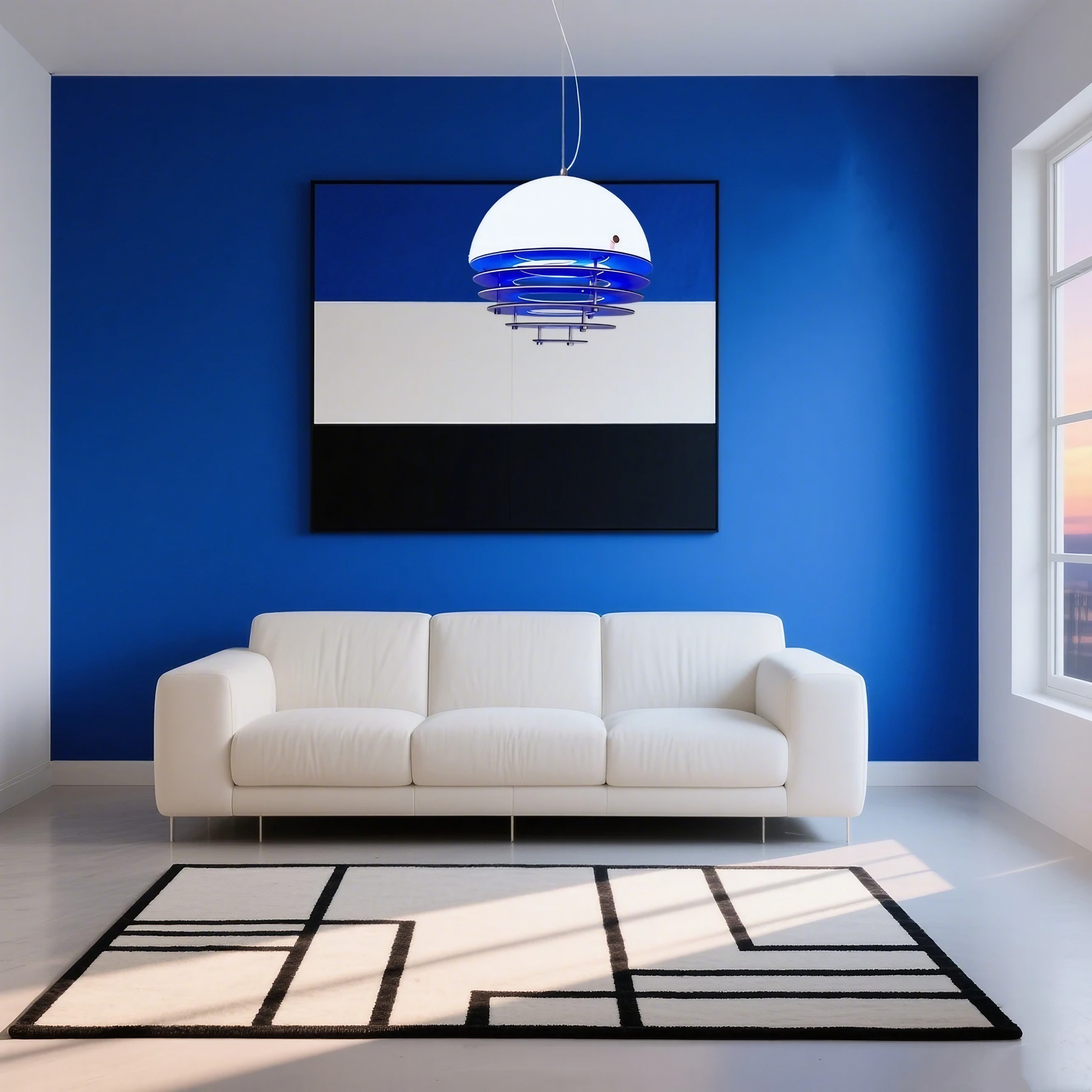 Afterglow Layered Acrylic Bauhaus Sunset Pendant Light - Ambient Pendant Light for Living Area K889