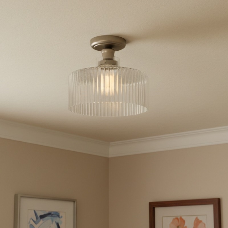 Ribora Striped Glass Ceiling Lamp - Retro Ceiling Lamp for Dining Room K2220