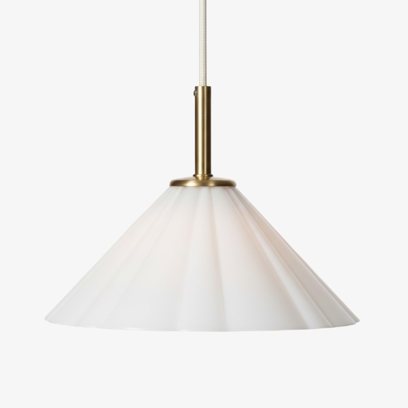 Mivie Adjustable Height Pendant Light - Modern Rippled Glass Design for Dining Areas and Kitchens K2336