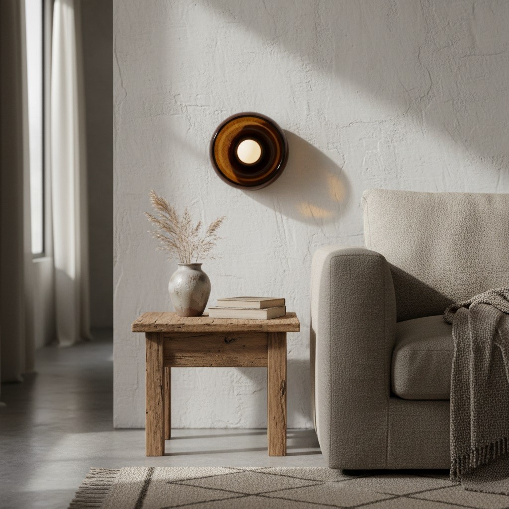 Haelen Alistair Retro Bowl Shade Wall Sconce - Decorative Wall Lighting for Hallway K1769