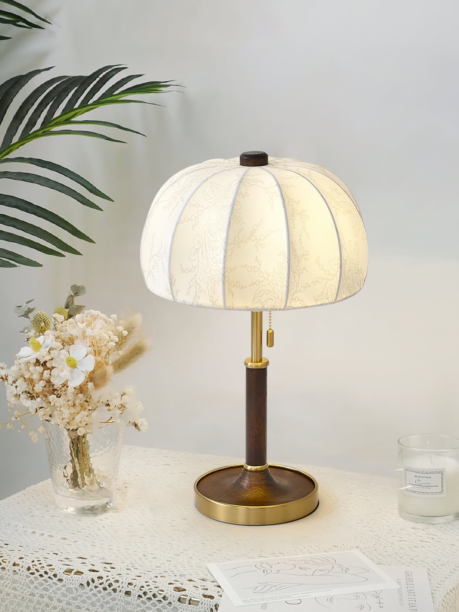 Orchid Fabric Table Lamp K1063
