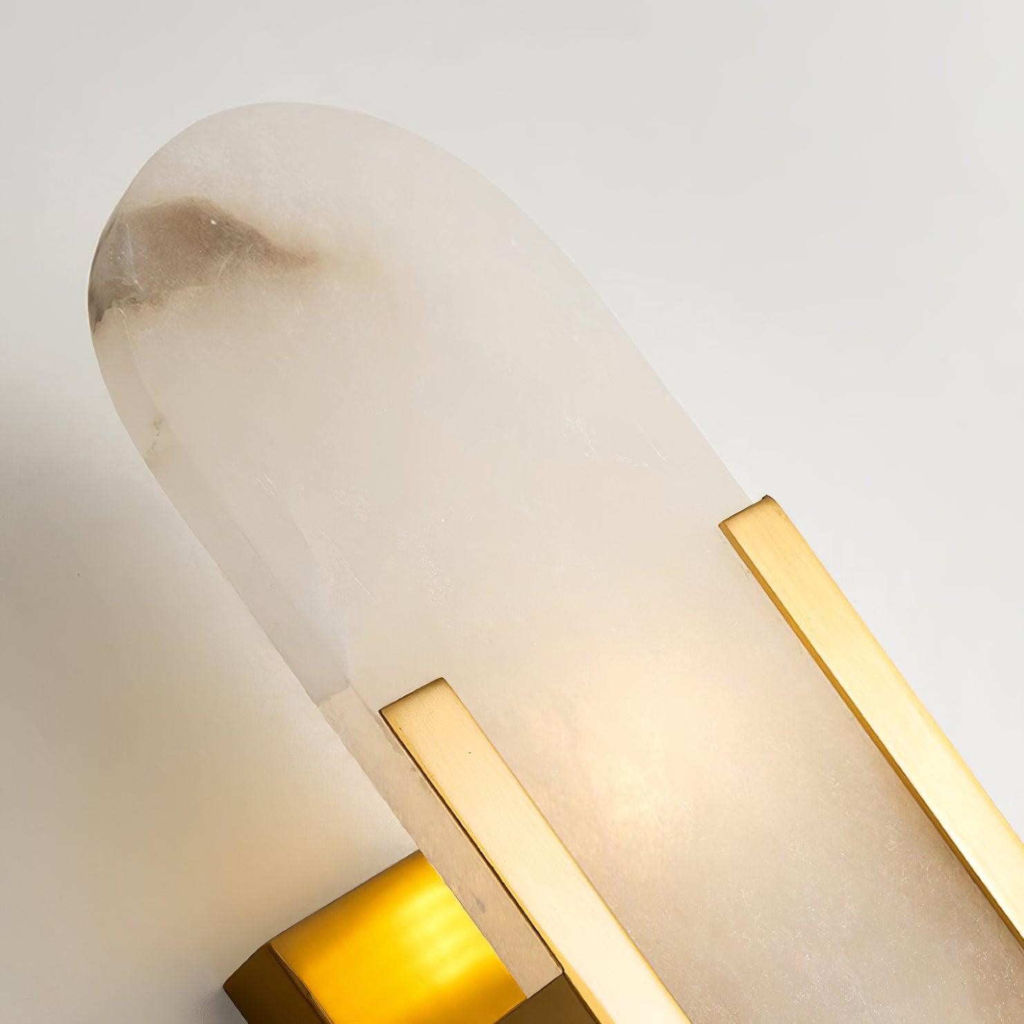Alabaster Elongated Plug In Wall Lamp K501