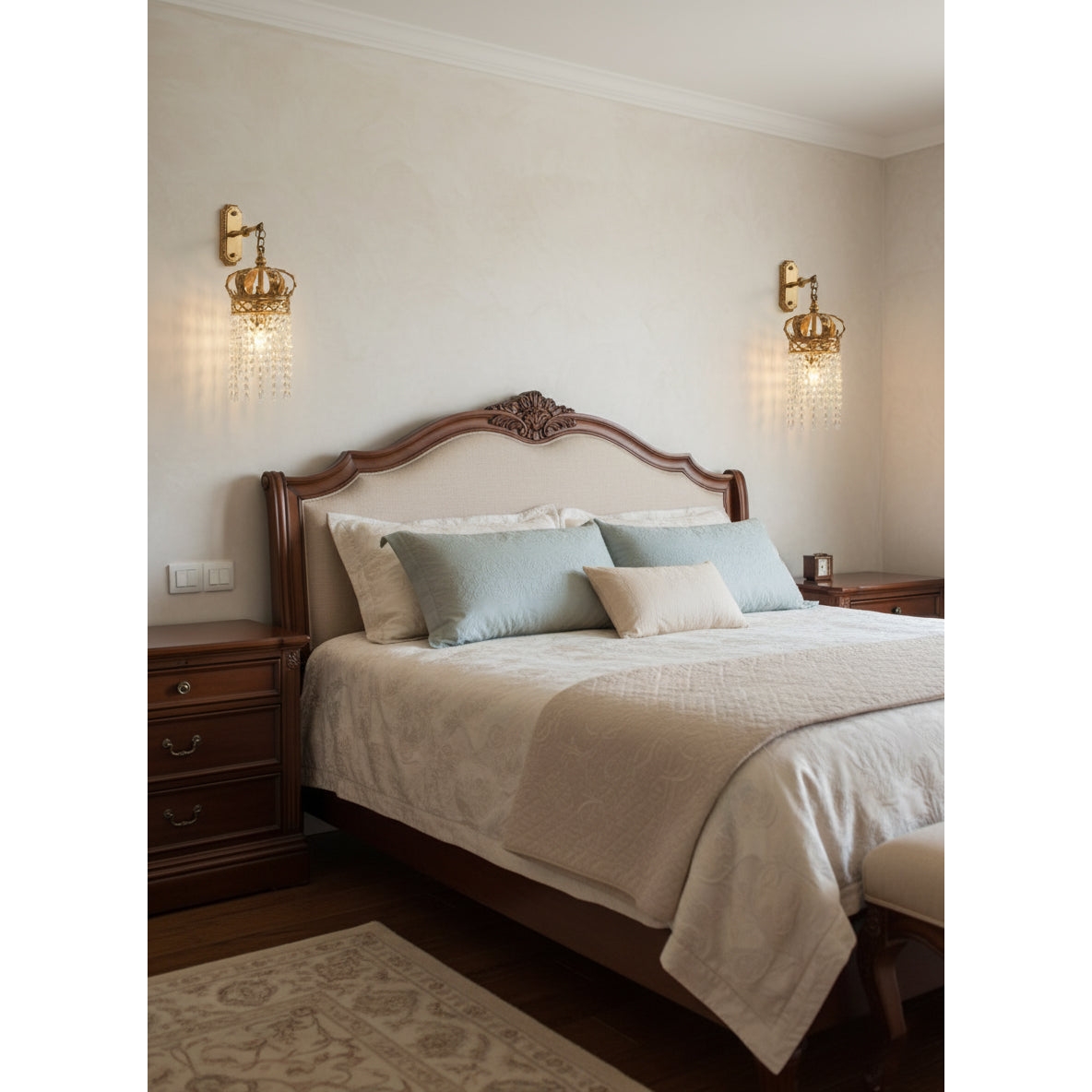 Timon Brass Crown Wall Lamp D745