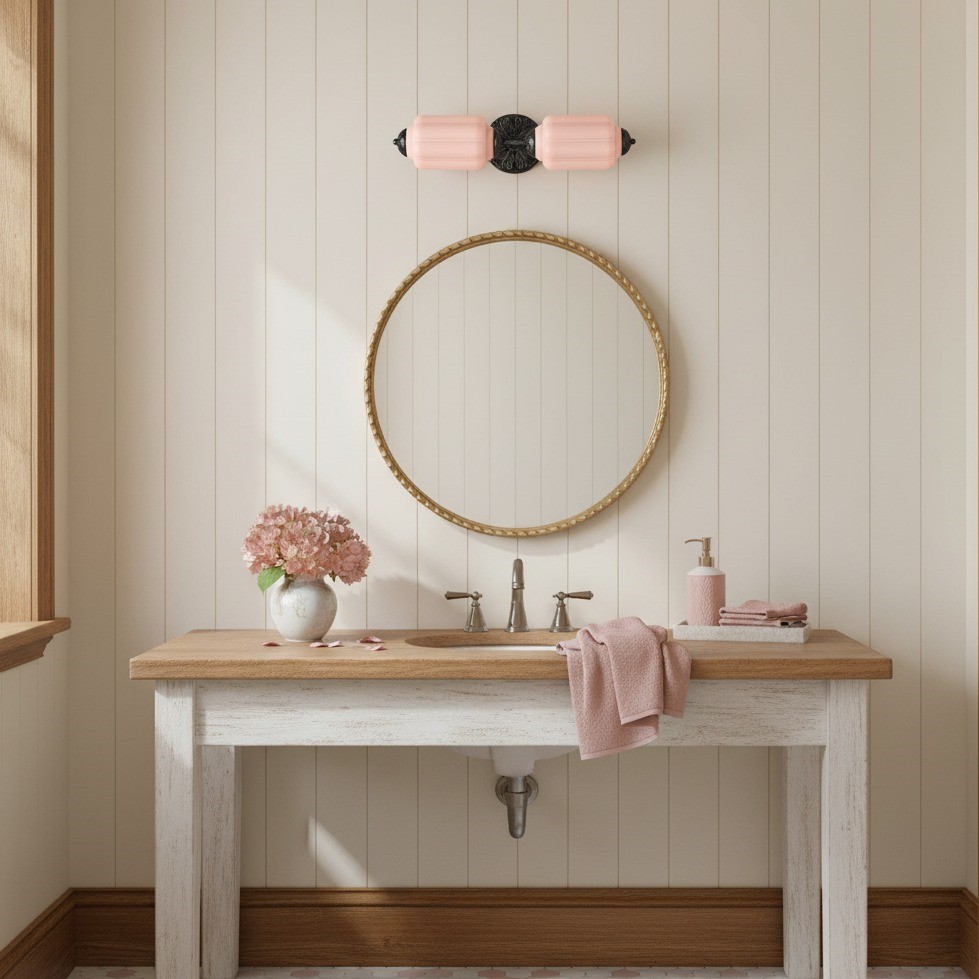 Eloise Pumkin Glass Vanity Sconce K864