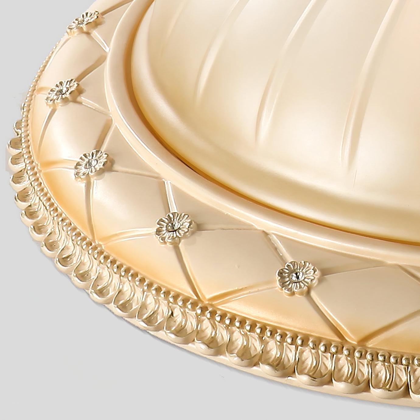 European Vintage Style Resin Ceiling Light for Bedroom K371