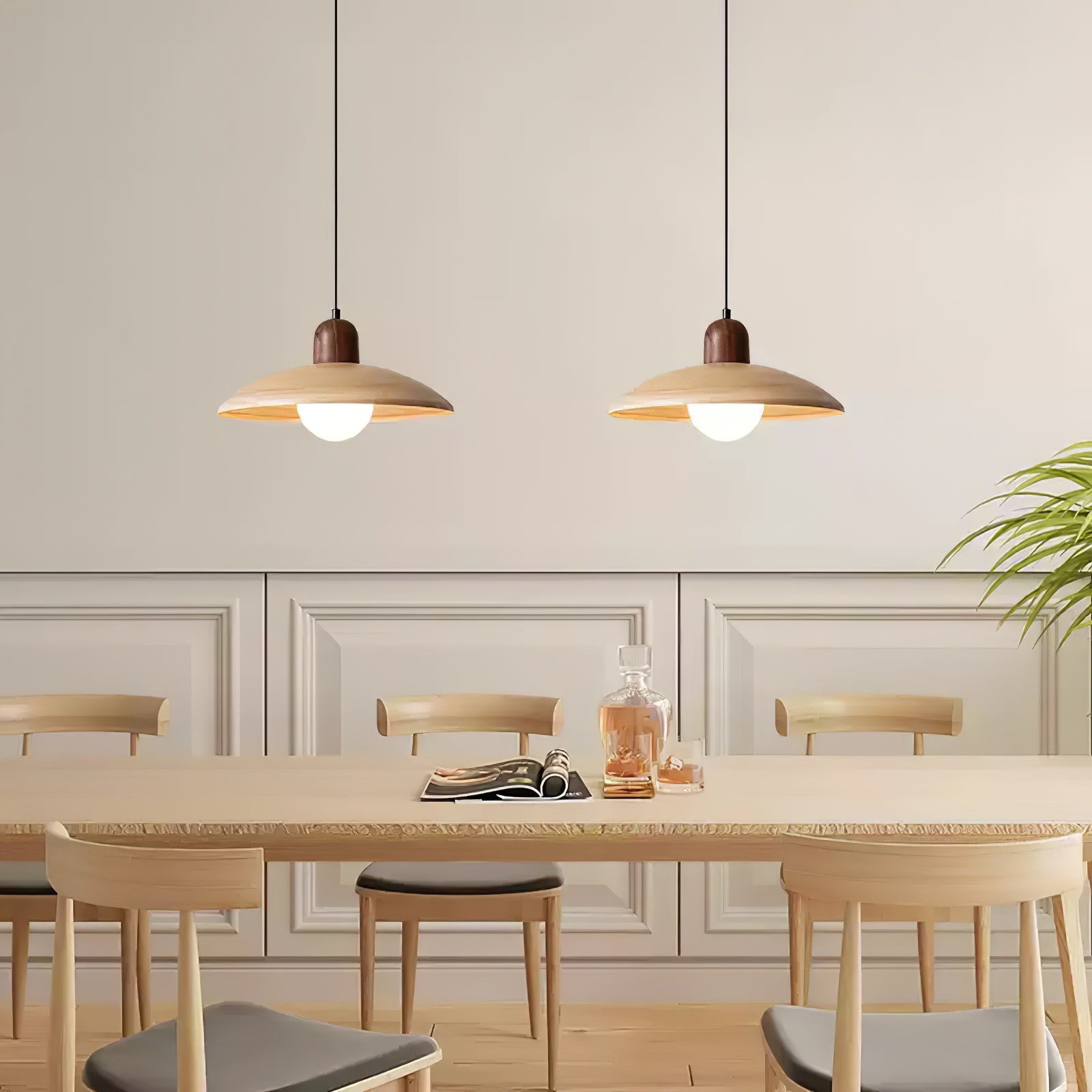 Medieval Style Simple Round Table Pendant Lamp K735