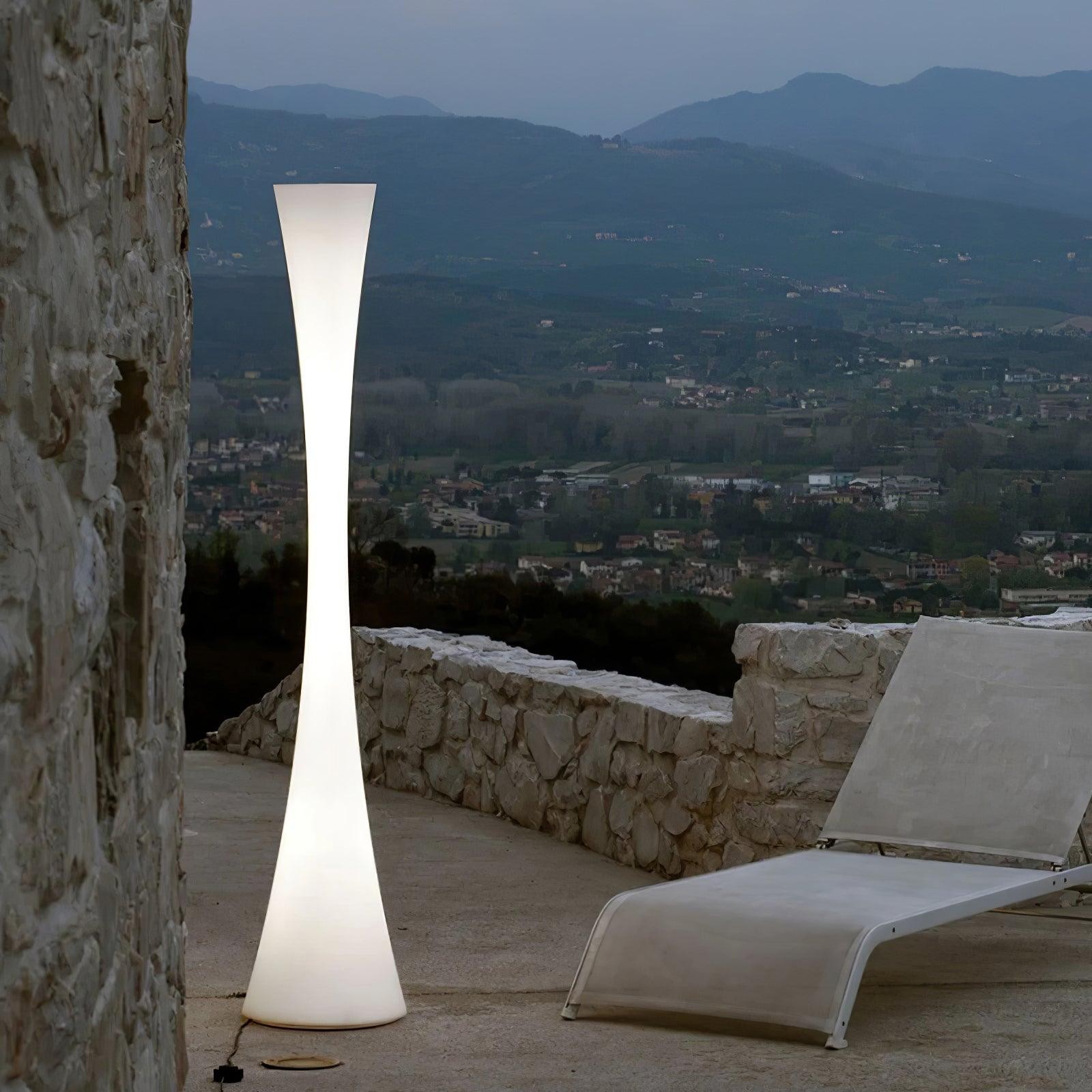 Romantic Simple White Column Floor Lamp K819