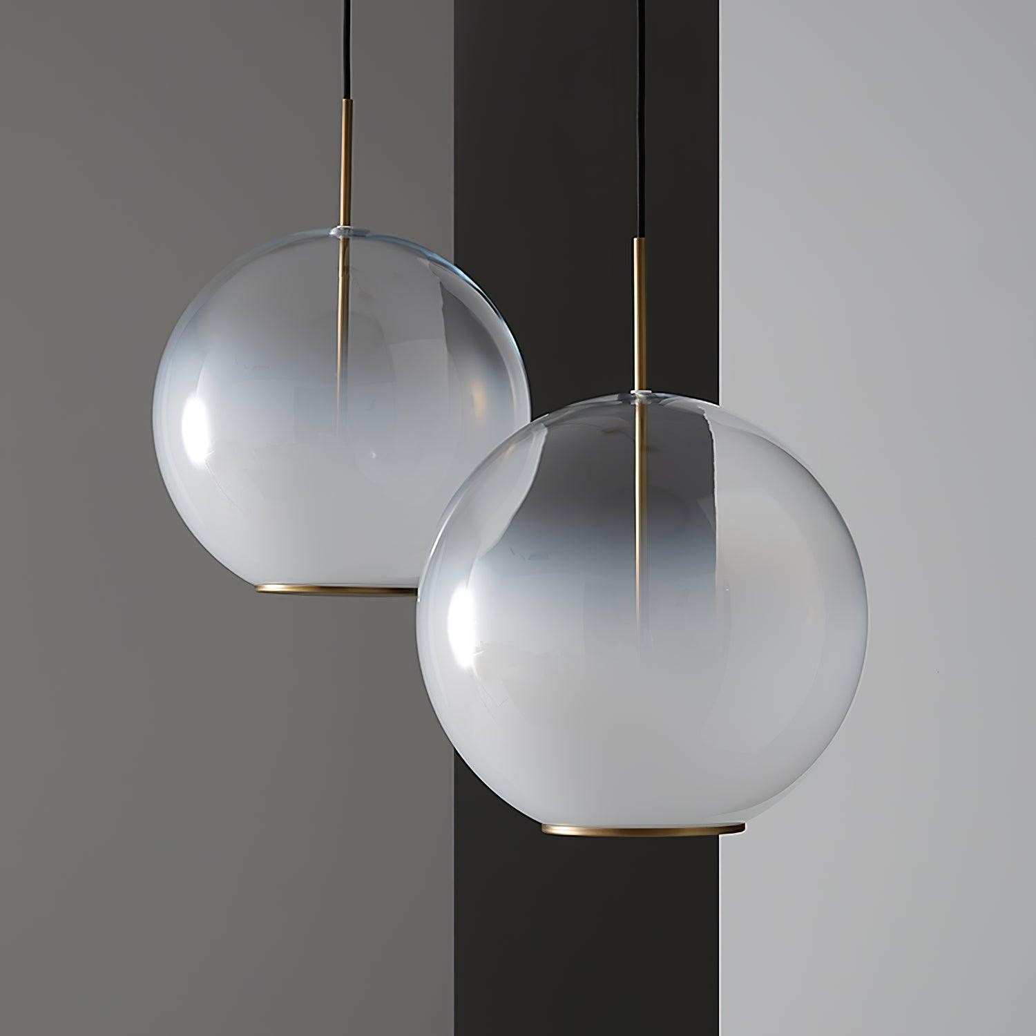 Simple Sphere Drop Gradient Glass Pendant Light K702