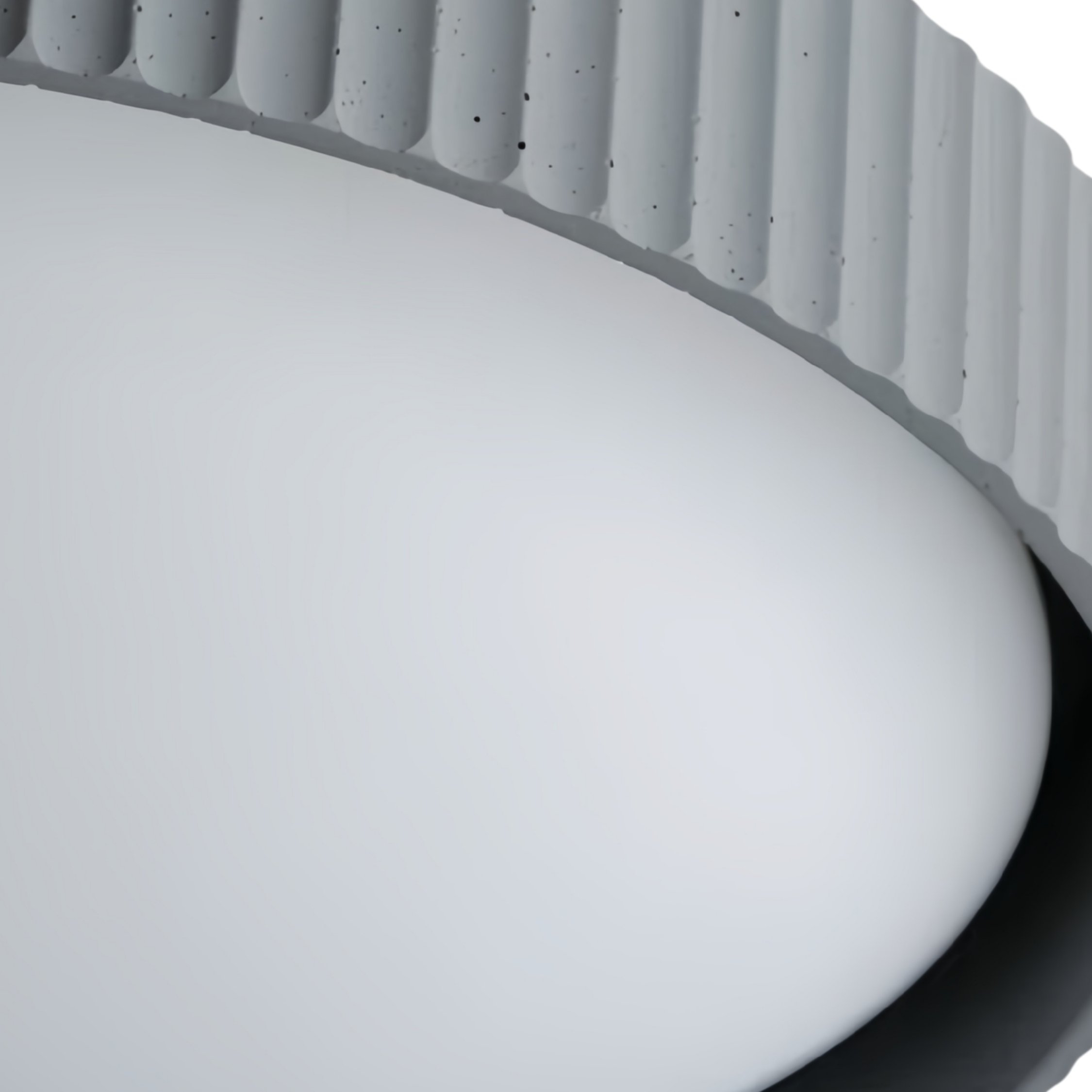Acrion Modern Round Acrylic Flush Mount Ceiling Lamp - Minimalist Fixture for Living Room K2348