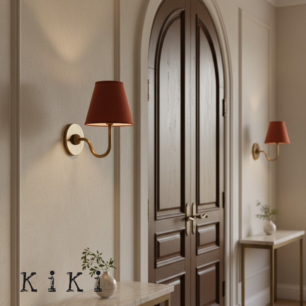 Luvora Pleated Fabric Shade Wall Sconce – Modern Classic Indoor Lighting K1306