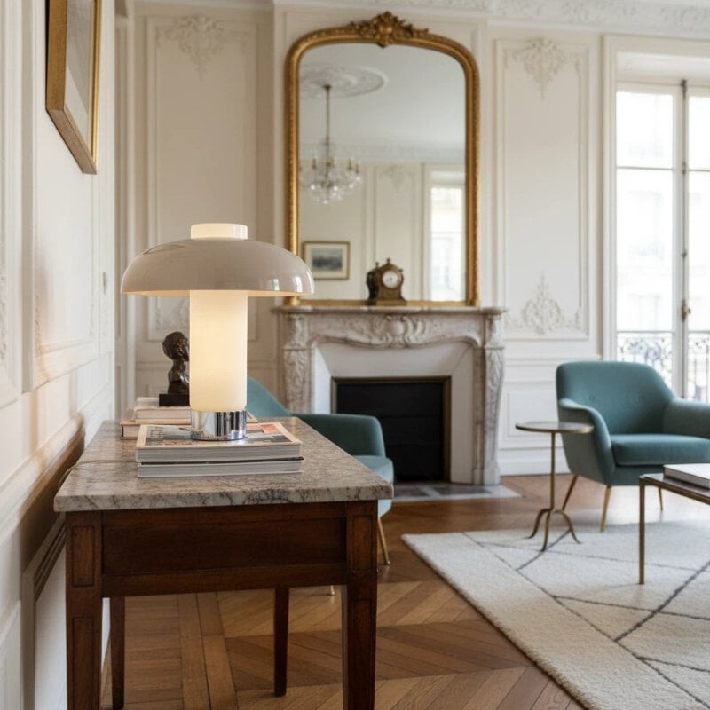 Nera Elegant Dome Table Lamp - Contemporary Style Lighting for Sideboard and Nightstand K2206