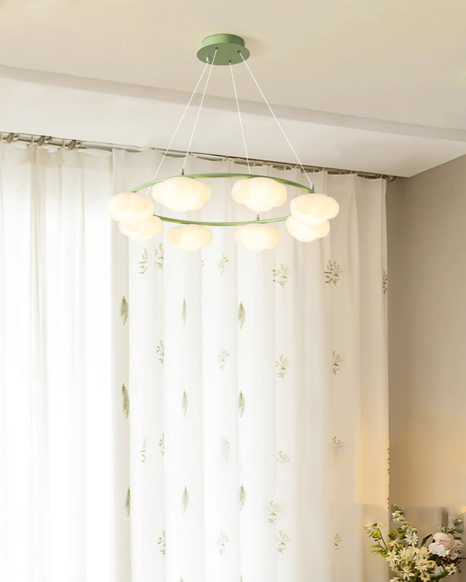 Cream Style Creative Personality Clouds Chandelier K696