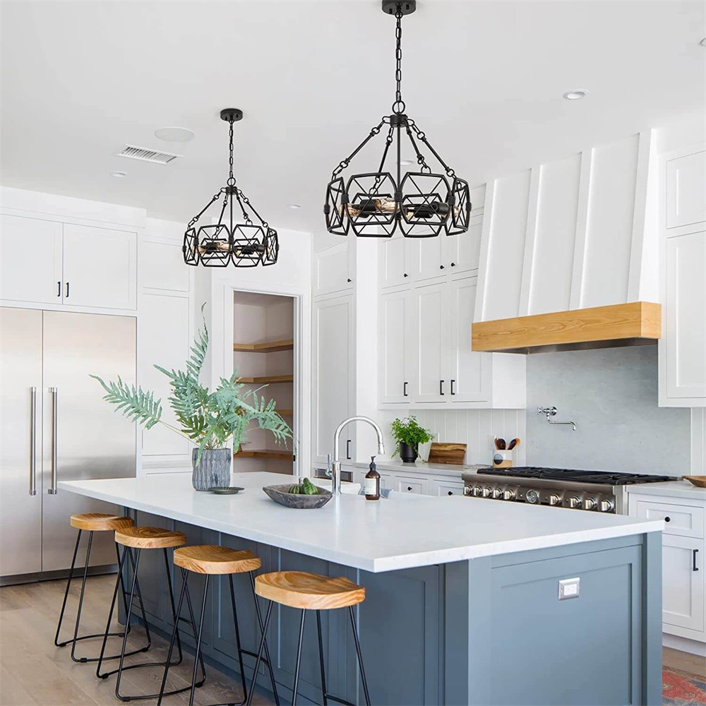 Rustic Industrial Cage Pendant Light K111