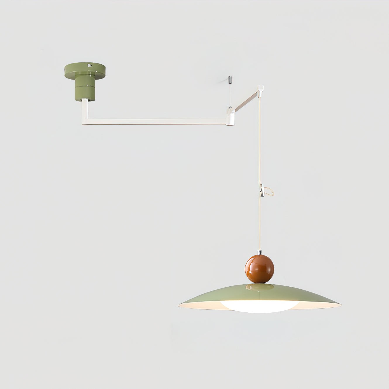 Nordic Flying Saucer Swing Arm Movable Pendant Light K619
