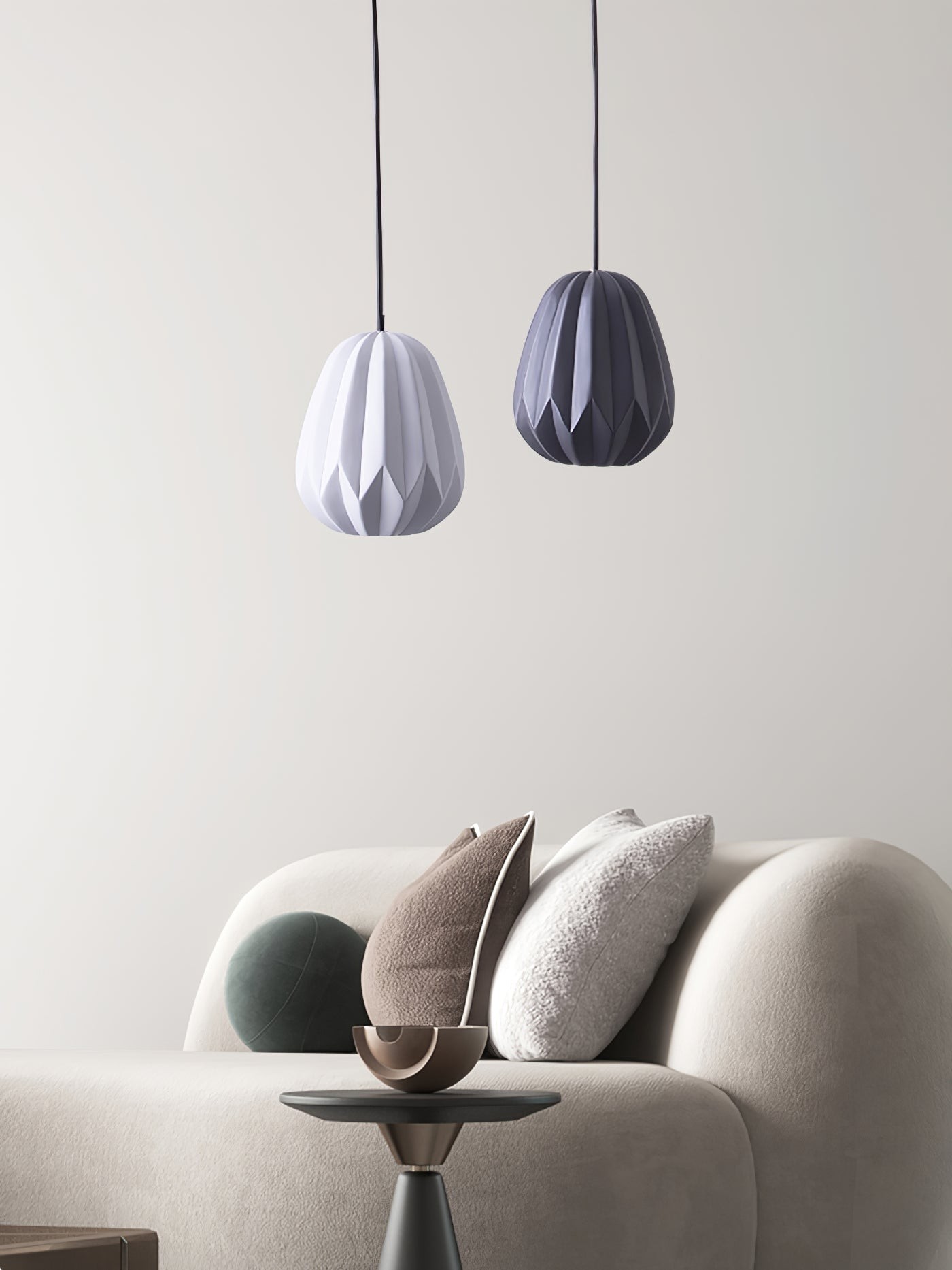 Papaya Resin Pendant Lamp K1064