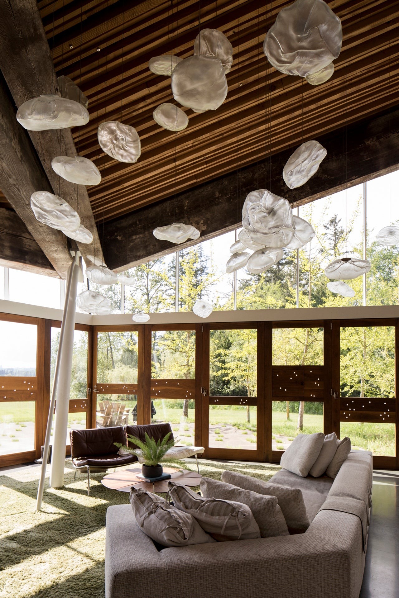 Multi-Head Irregular Glass Bubble Chandelier K216