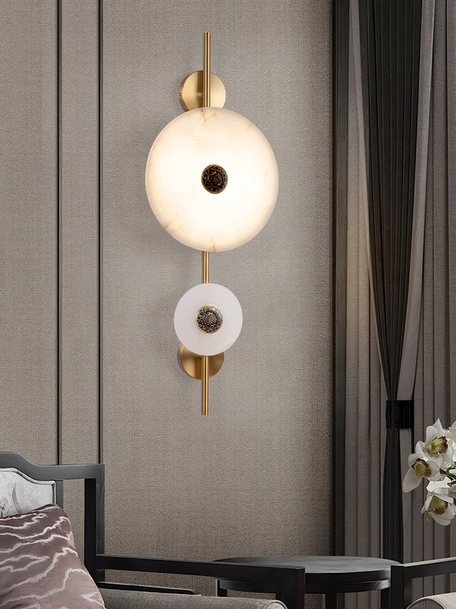 Light Luxury Disc-Shaped Wall Lamp K225