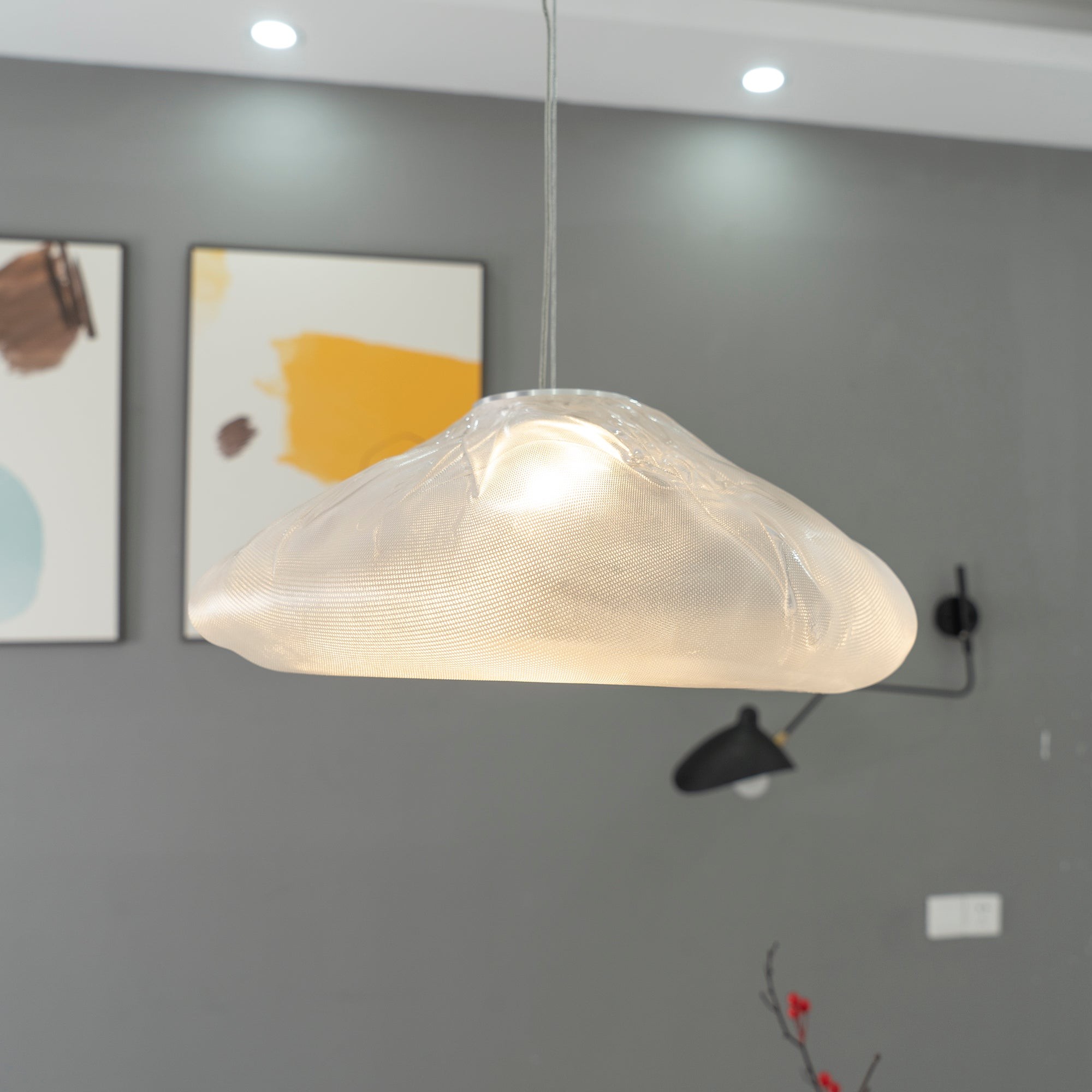 Multi-Head Irregular Glass Bubble Chandelier K216