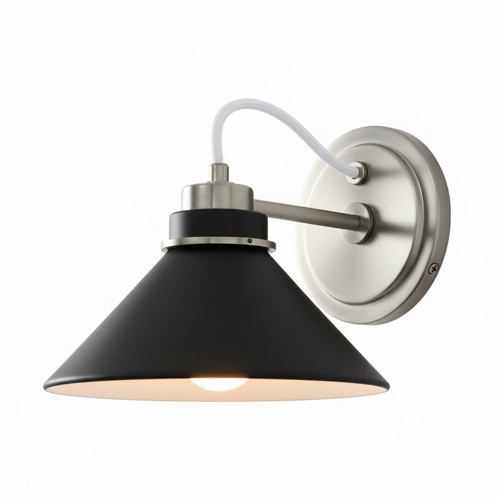 Aurenza Farmhouse Wall Sconce – Metal Or Glass Lighting for Entrance or Bedroom K1140
