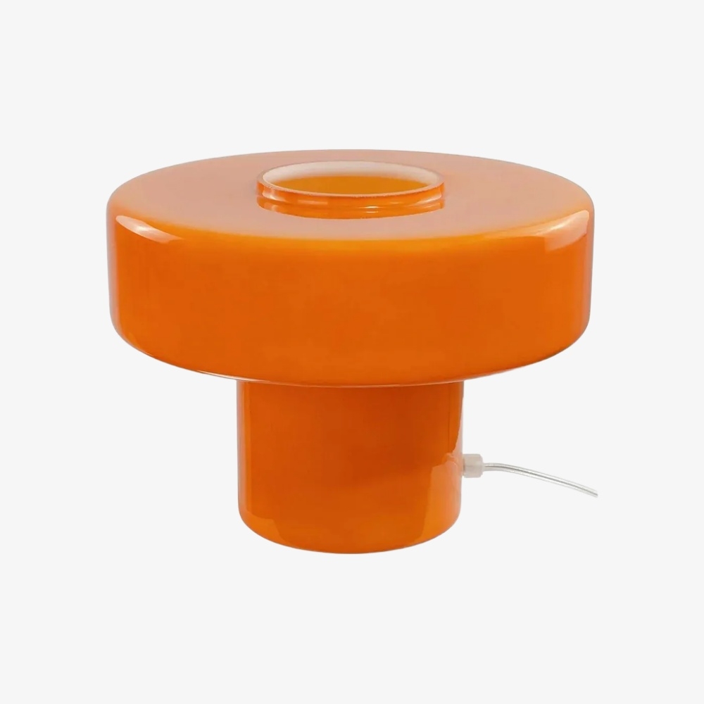 Minimalist Mushroom Glass Table Lamp - Modern Accent Lamp for Living Room K2340