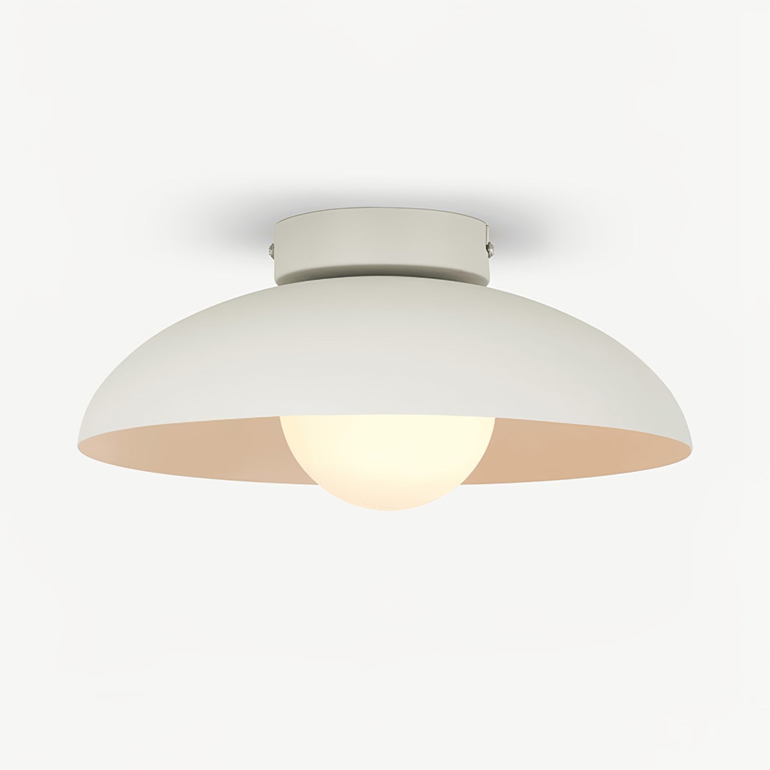 Matte Black Glass Dome Ceiling Lamp K419